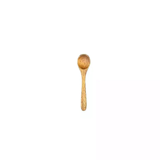 5PCS Wooden Round Cooking Utensil Natural Bamboo Non Stick Long Handled Soup Spoons Sugar Tea Honey Scoops Kitchen Tableware