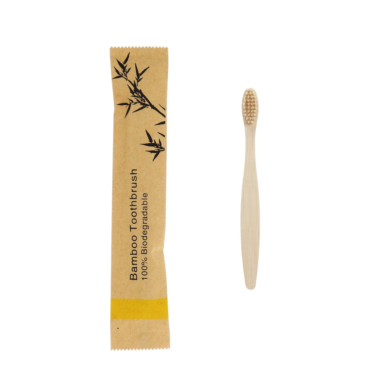 50Pcs Kids Bamboo Toothbrush Soft Bristles Eco Plastic-Free Toothbrushes Oral Care Wooden Tooth Brush Eco Bamboo Handle