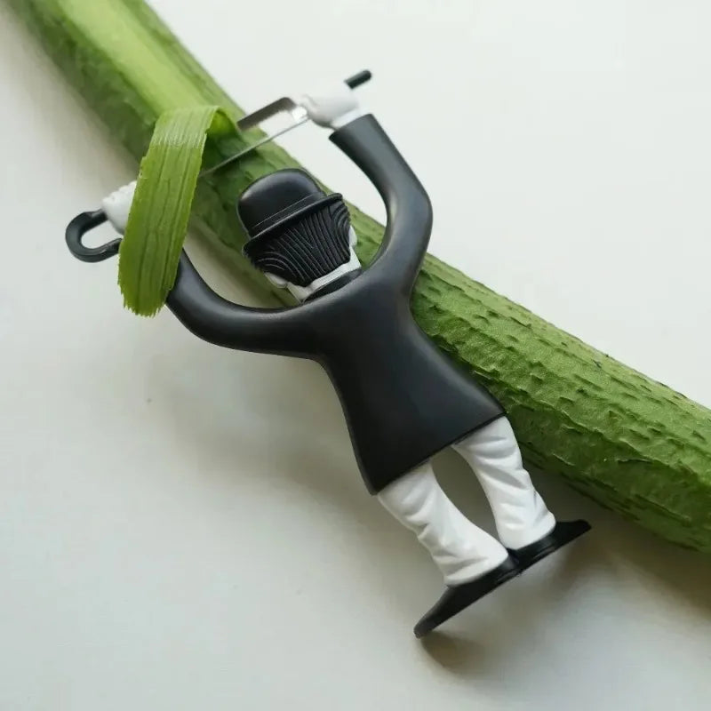Creative Plastic Character Peeler, Fruit Vegetable Potato Chaplin Knife, Cooking Tool, Kitchen Small Tool Accessory, 1 Piece