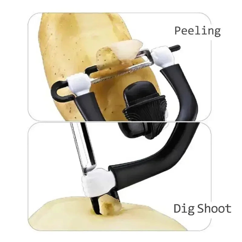 Creative Plastic Character Peeler, Fruit Vegetable Potato Chaplin Knife, Cooking Tool, Kitchen Small Tool Accessory, 1 Piece