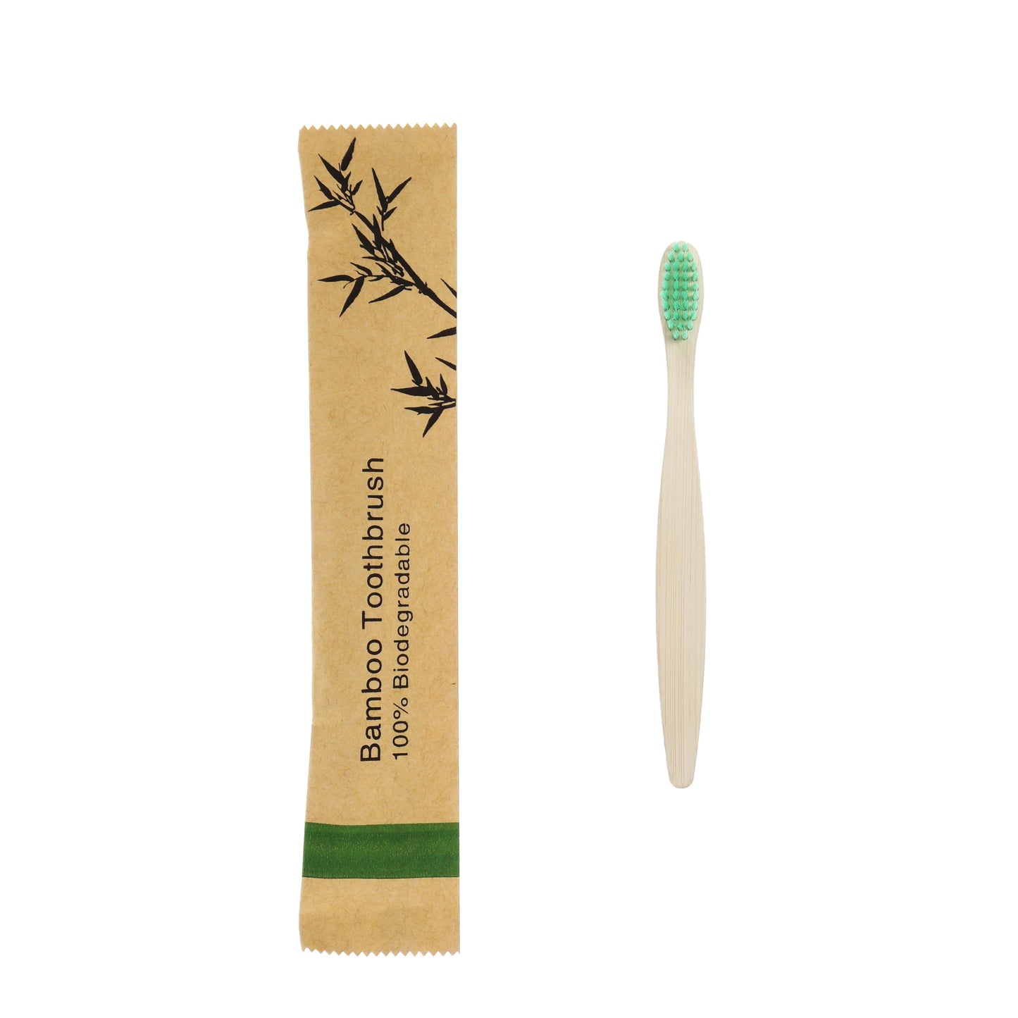50Pcs Kids Bamboo Toothbrush Soft Bristles Eco Plastic-Free Toothbrushes Oral Care Wooden Tooth Brush Eco Bamboo Handle