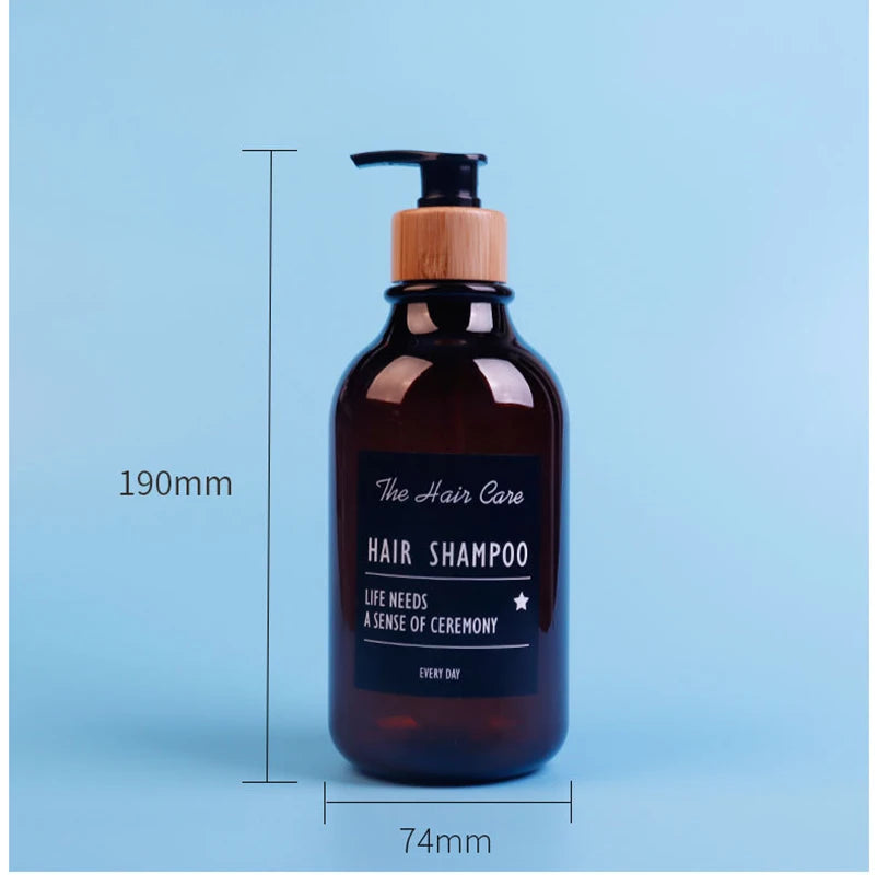 Bamboo Hand Soap Bottles Dispenser Kitchen Dishes Soap Dispenser Refillable Pump Dispenser Bottle Pump Home Organization Case