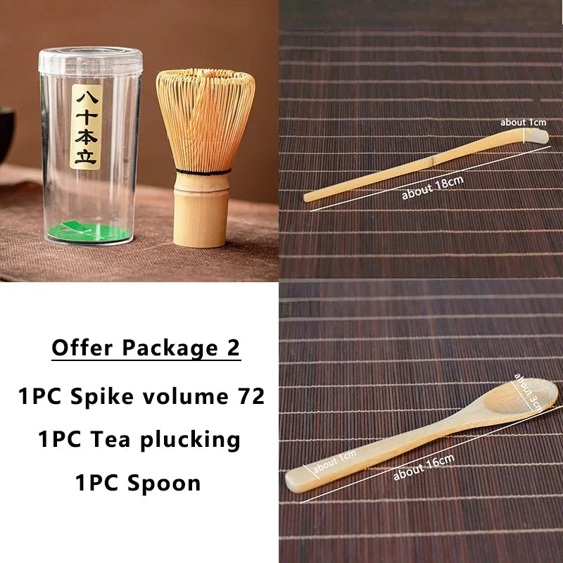 Tea Set Japanese Tea Set Matcha Whisk (Chasen) Tea Spoon And Scoop (Chashaku) Matcha  Set Bamboo Accessories