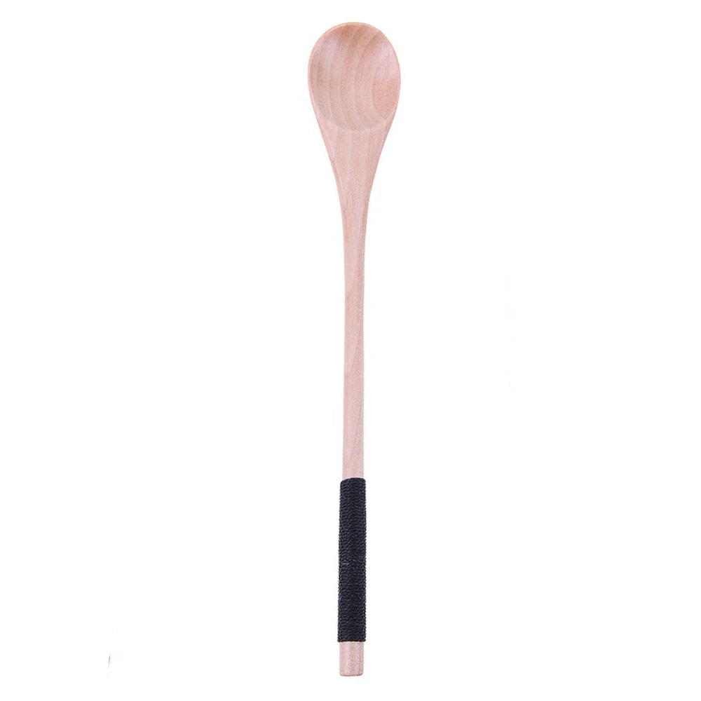 Wood Cooking Utensil Tea Leaf Matcha Sticks Teaware Spice Gadget Spoon Teaware Black Bamboo Kitchen Tool 180*10*10mm