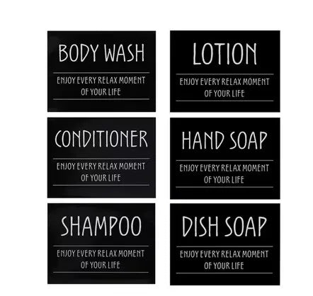 1PCS 300/500ML Bamboo Pump Dispenser Bathroom Shampoo Dish Soap Bottle Lotion Refillable Shower Gel Liquid Frosted Container