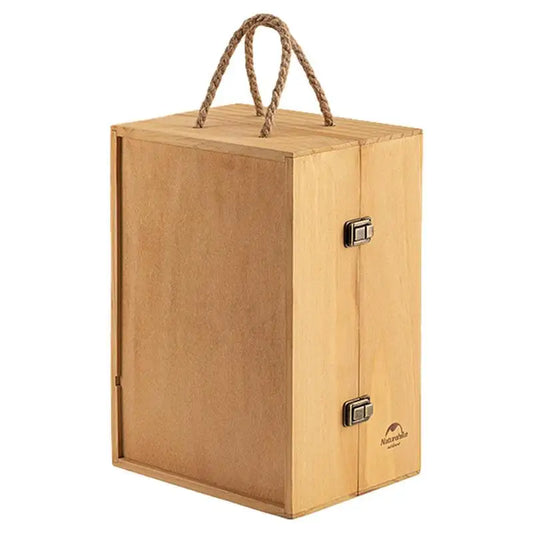 Naturehikes Camping Multilayered Seasoning Cabinet Wooden Spice Storage Organizer Bin Portable BBQ Spice Shaker Container Holder