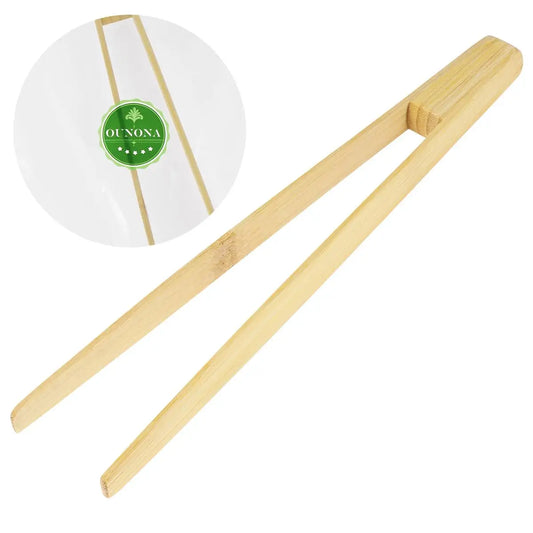 Ergonomic Bamboo Tongs - Kitchen Utensils for Comfort & Style