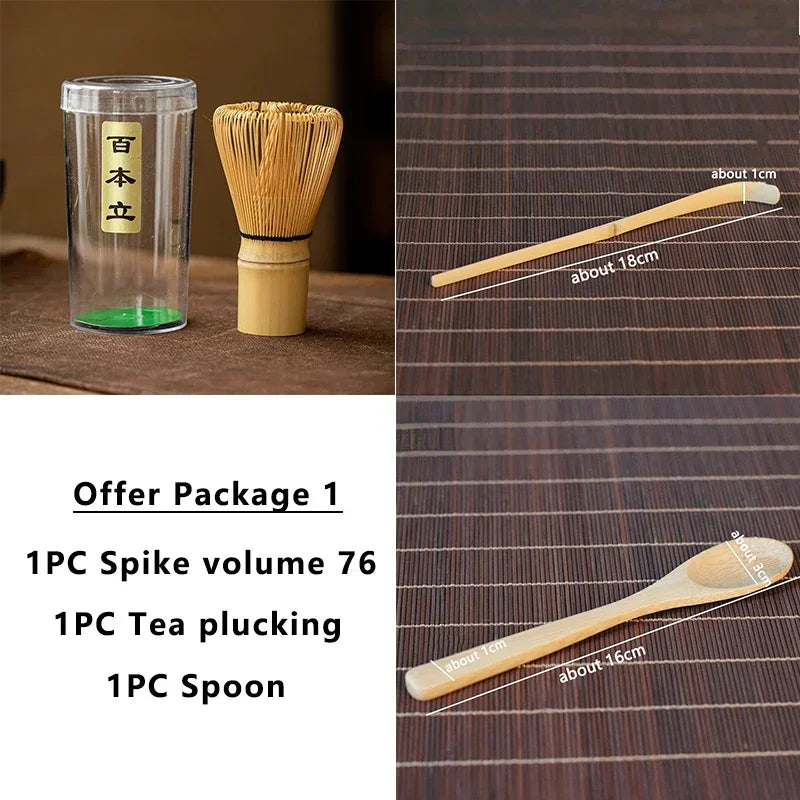 Tea Set Japanese Tea Set Matcha Whisk (Chasen) Tea Spoon And Scoop (Chashaku) Matcha  Set Bamboo Accessories