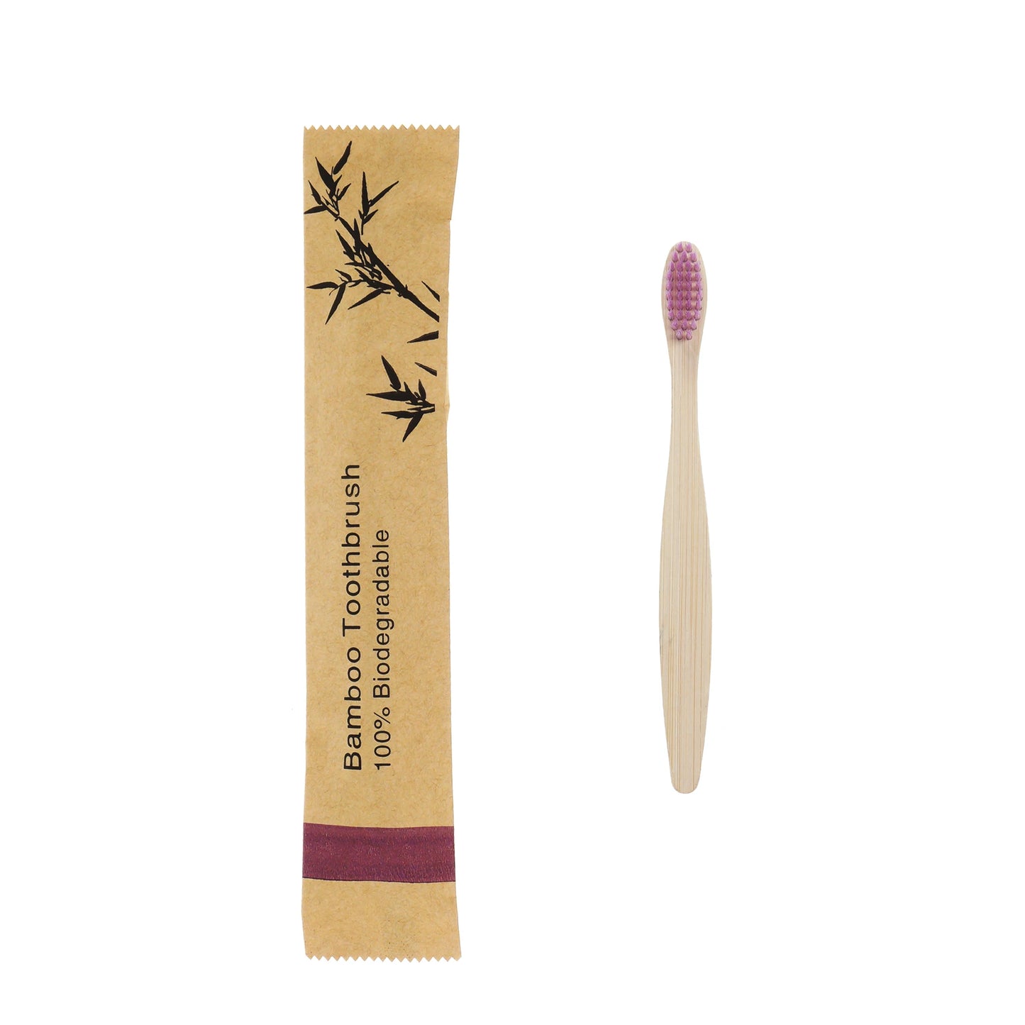 50Pcs Kids Bamboo Toothbrush Soft Bristles Eco Plastic-Free Toothbrushes Oral Care Wooden Tooth Brush Eco Bamboo Handle