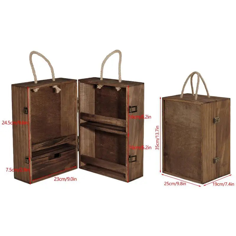 Naturehikes Camping Multilayered Seasoning Cabinet Wooden Spice Storage Organizer Bin Portable BBQ Spice Shaker Container Holder