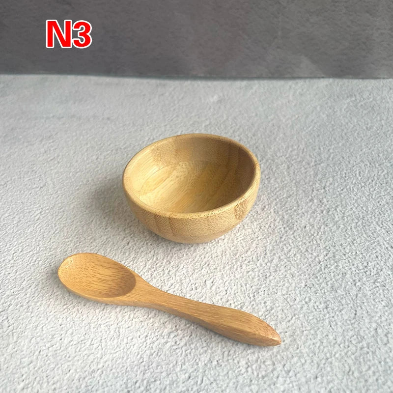 1set Mask Bowl Women Lady DIY Facial Mask Kit Face Mask Bamboo Bowl Mixing Stick Spoon Spatula Kit Cosmetic Beauty Tool SkinCare