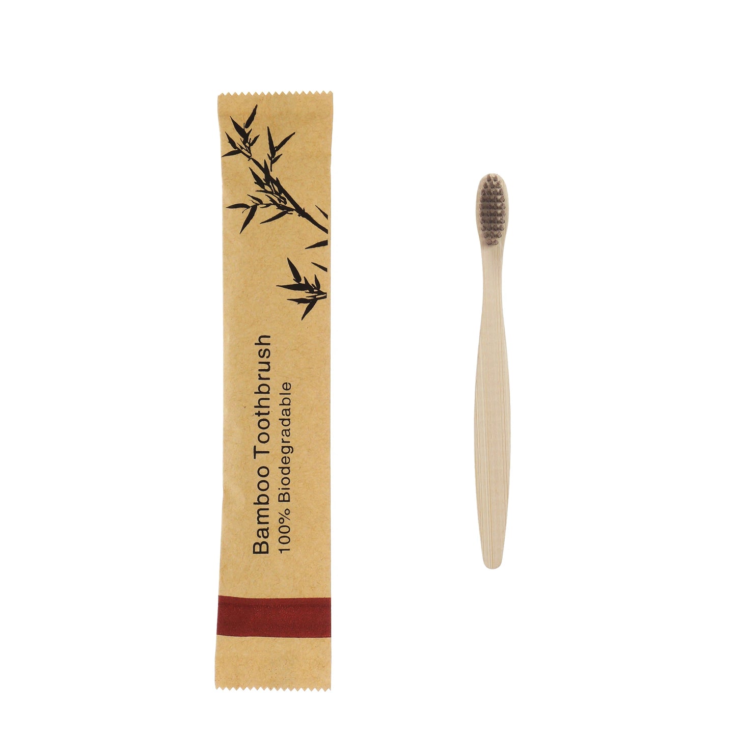 50Pcs Kids Bamboo Toothbrush Soft Bristles Eco Plastic-Free Toothbrushes Oral Care Wooden Tooth Brush Eco Bamboo Handle